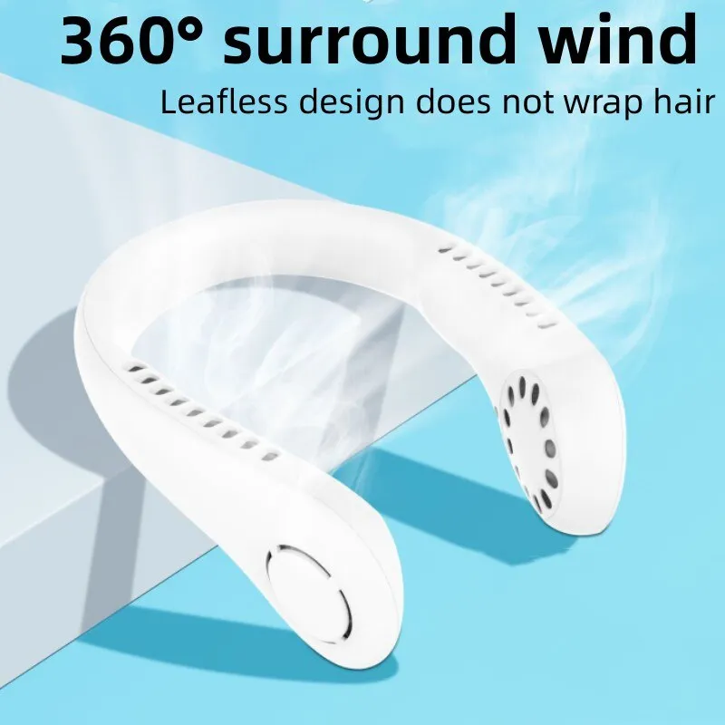 X5 Leafless Hanging Neck Fan with Adjustable Neck Band - Image 4