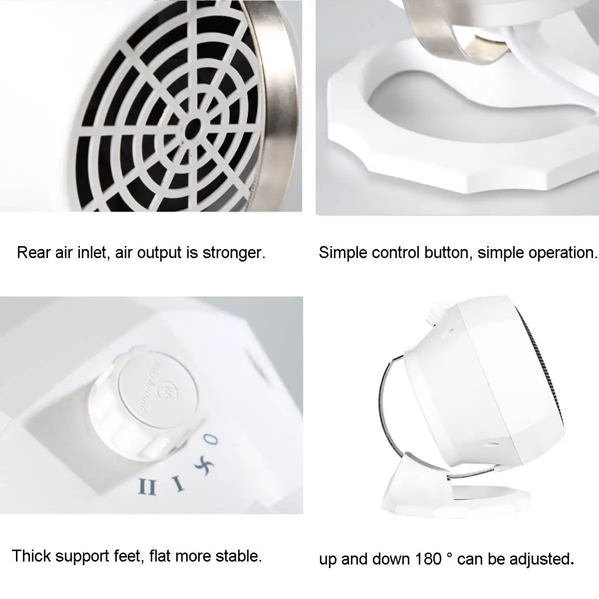 Miniature heater model WG-089 Flexible 1800W Portable Electric Heater Fan - Image 5