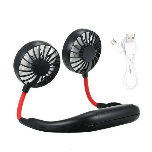 Mini Neck Fan | Usb Rechargeable Fan, 3 Mode , 7 Wings - Image 3