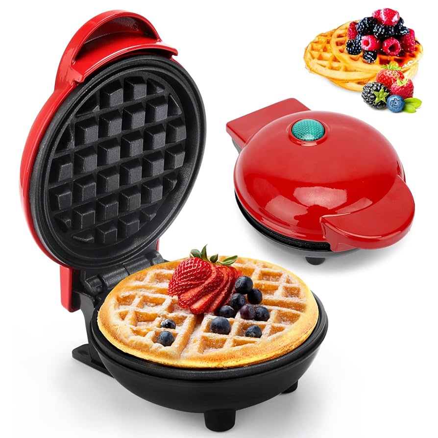 Waffle Maker Breakfast Machine – Non Stick Easy Clean Compact Electric Appliance