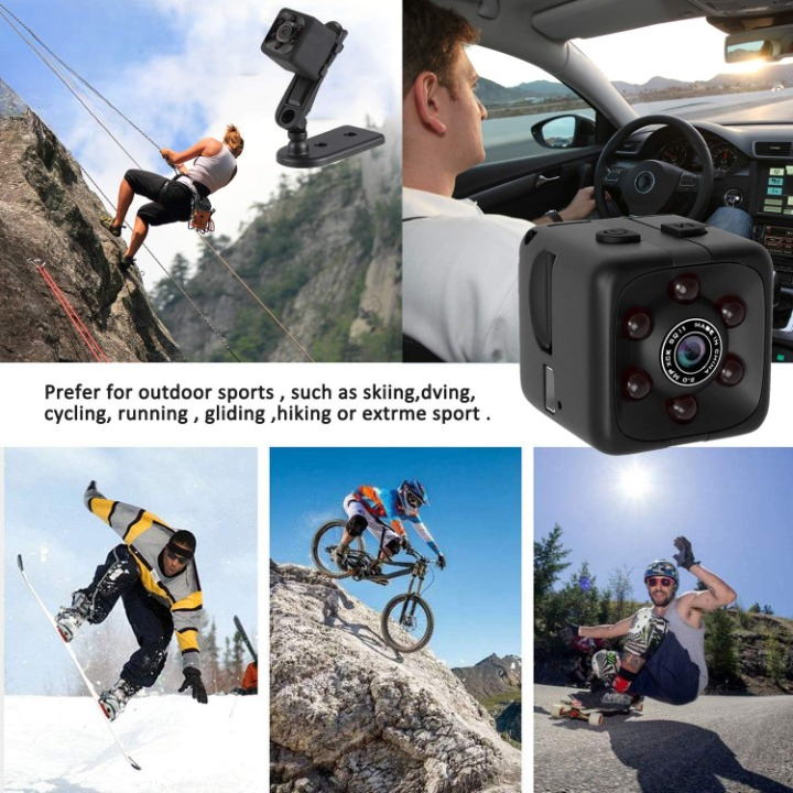 SQ6 Mini Spy Camera – HD Portable High Quality Security Camera with Night Vision & Two Stand Holders - Image 4