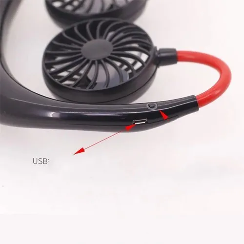 Mini Neck Fan | Usb Rechargeable Fan, 3 Mode , 7 Wings
