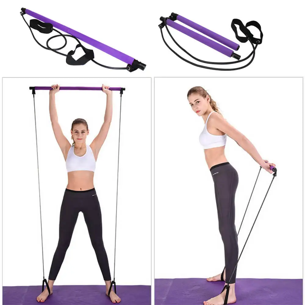 Portable Pilates Studio Yoga Gym Exercise Resistance Ban - Image 2