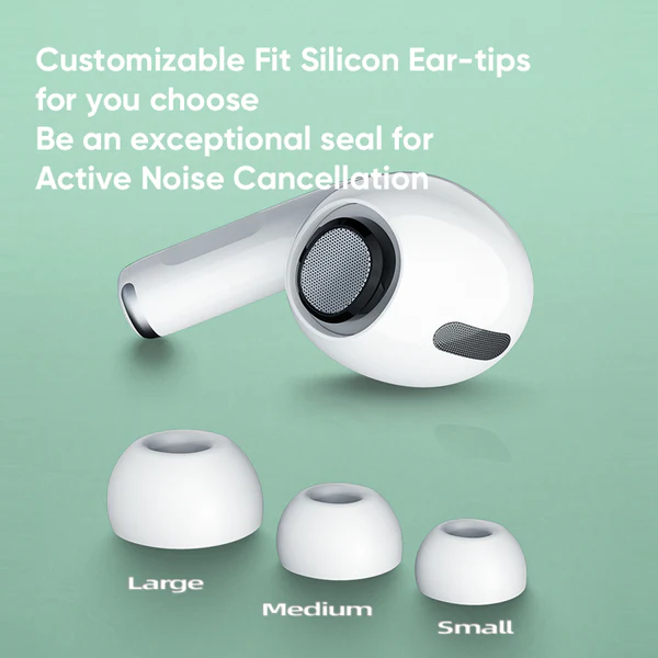 3.1 JOYROOM TWS Active Noise Cancelling ANC Earbuds With Premium Case - White Earbuds Joyroom - Image 2