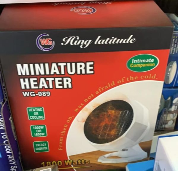 Miniature heater model WG-089 Flexible 1800W Portable Electric Heater Fan - Image 4