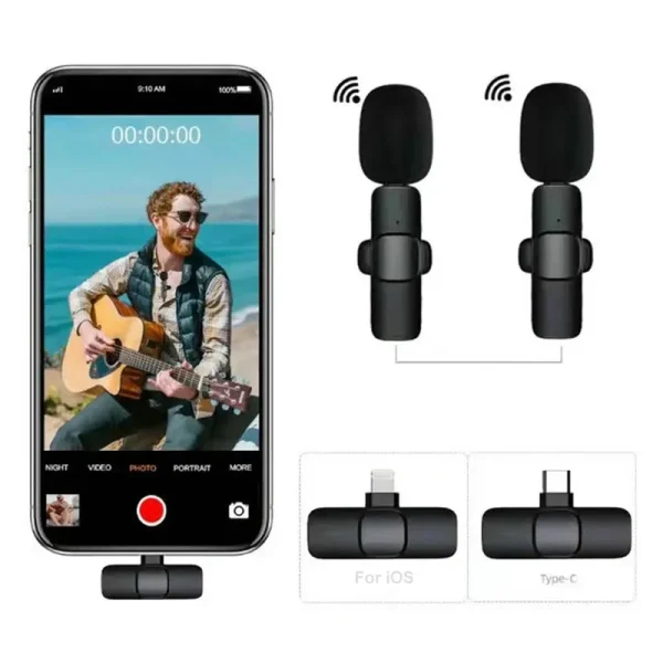 K8 Collar Wireless Microphone Type C Supported - Image 4