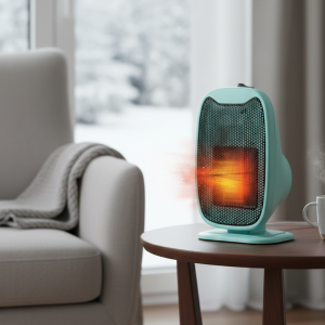 Electric Fan Heater Mini Mobile Heater Home Heating Warm Air Fan