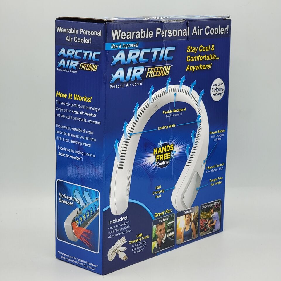 Neck Fan Personal Air Cooler 3 Speed Hand Free Neck Fan(random color ) - Image 5