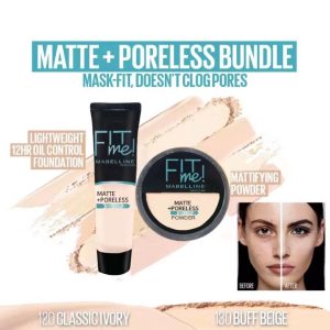 2-in-1 Makeup Deal – Liquid Foundation & Face Powder Combo...