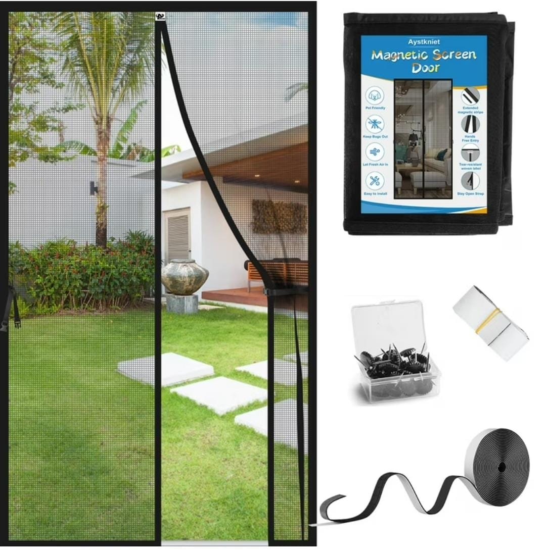 Magnetic Mosquito Mesh Door Net – Hands-Free Automatic Closing Insect Screen - Image 3