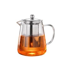Infuser Glass Tea Jug with Stainless Steel Filter – Premium...