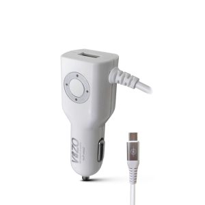 Diamond Car Charger with Built-in Micro Cable & LED Light |...