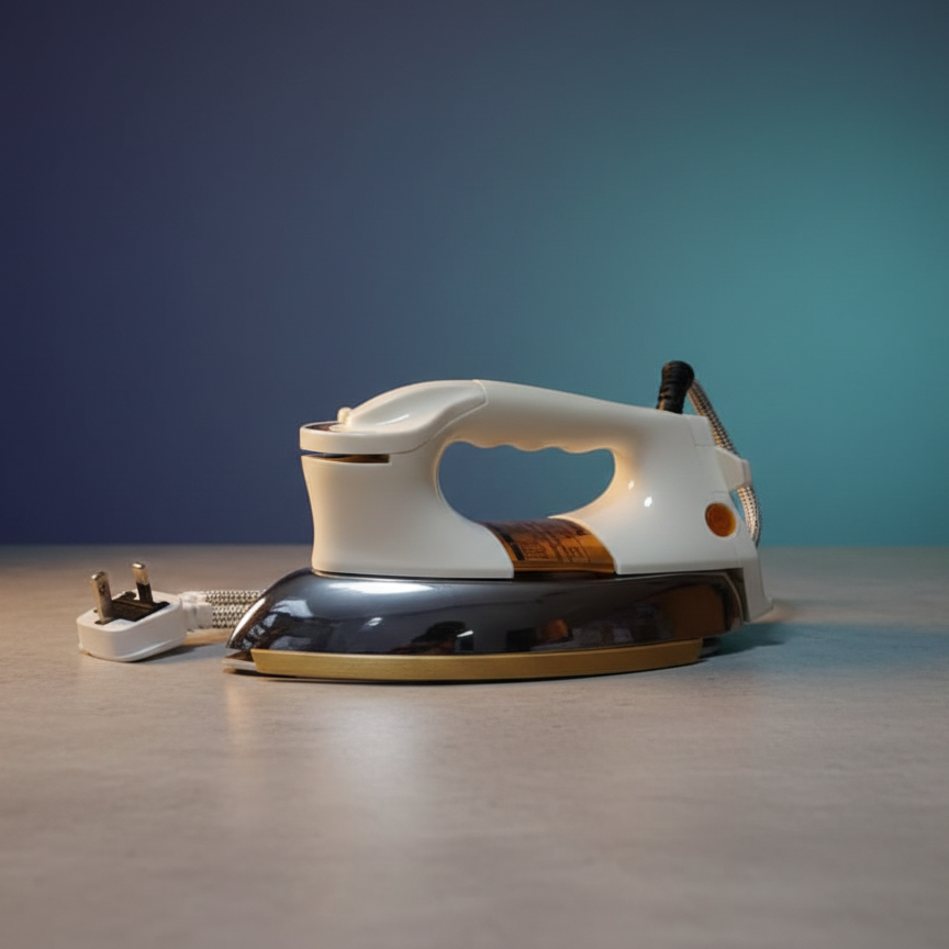 Heavy-Duty Electric Dry Iron | China-Made | Durable, High-Performance Ironing for Home & Commercial Use - 1000 Watt - Image 3