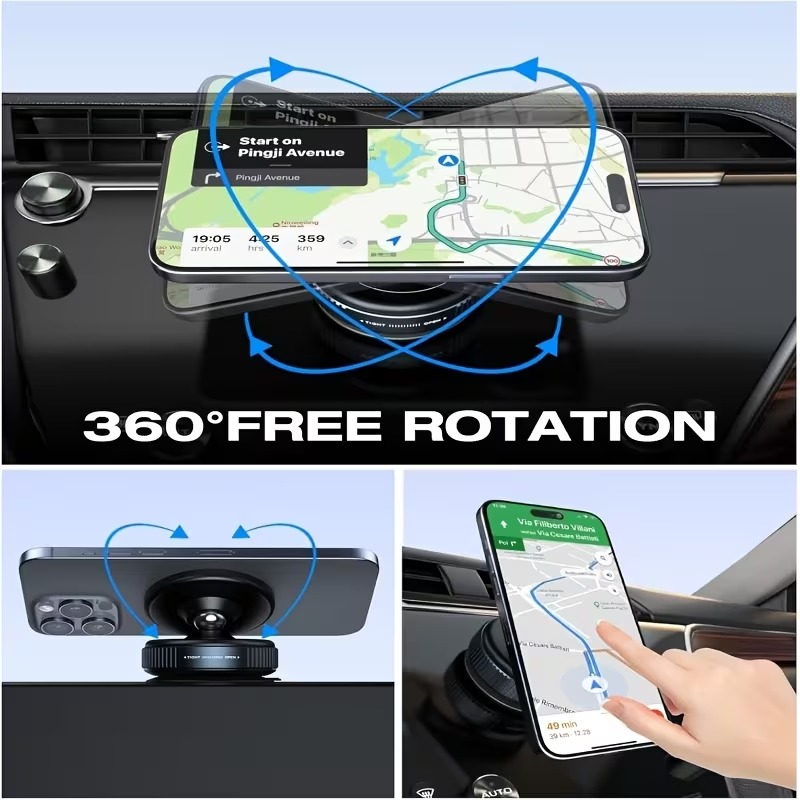 Upgraded 360 Vacuum Magnetic Car Mount Phone Holder Hands Free Suction Cup - Image 3