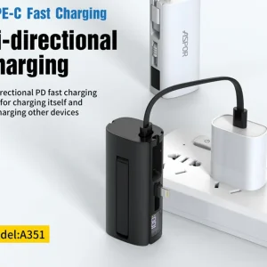 Aspor A351 2in1 Iphone & Type-C Flexible Portable Mini...