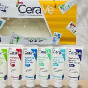 CeraVe 6 In 1 Hydrating Mineral Facial Kit For Deep Cleansing,...
