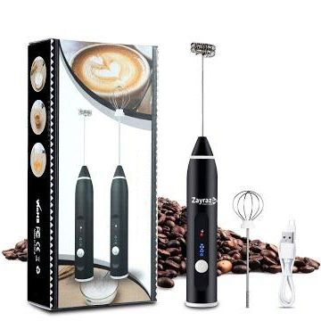 Rechargeable Coffee Beater (Big Box) | 2-in-1 Coffee & Egg Beater | 3-Speed Electric Frother & Mixer - Image 2