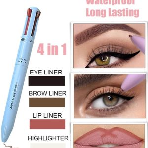 4 in 1 Waterproof Makeup Pen Eyebrow Pencil Long Lasting Easy...
