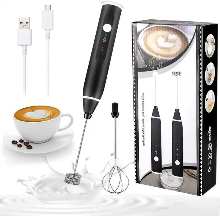 Rechargeable Coffee Beater (Big Box) | 2-in-1 Coffee & Egg Beater | 3-Speed Electric Frother & Mixer - Image 4