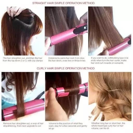 Hair Straightener| 2 in 1...Hair straightener and curler. - Image 3