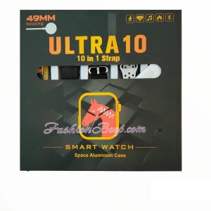 Ultra 10 Smart Watch | 10 in 1 Straps+Jelly Case | BT Calling |...