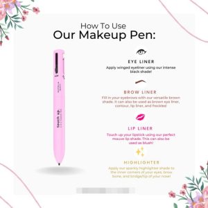 4-in-1 Makeup Pen (Eye Liner, Brow Liner, Lip Liner, &...