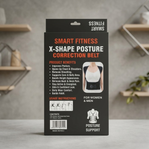 Smart Fitness X-Shape Posture Correction Belt – Back &...