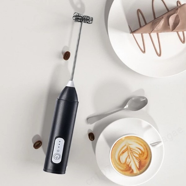 Electric Coffee & Egg Beater | USB Rechargeable | 2‑in‑1 Handheld Mixer | Adjustable Speed Frother & Milk Foamer - Image 2