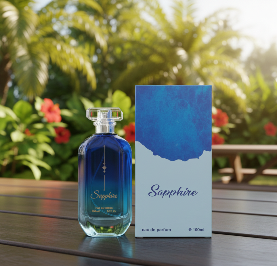 Sapphire Perfume – 100ml Long-Lasting Fragrance, Elegant Scent for Daily Wear & Special Occasions - Image 3