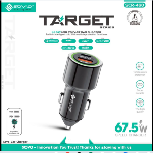 SOVO Fast Car Charger with USB PD, QC 3.0 and Super VOOC Support...
