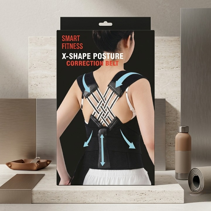 Smart Fitness X-Shape Posture Correction Belt – Back & Shoulder Support for Men & Women - Image 2
