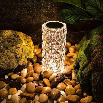 16 Colors Crystal Lamp With Remote | RGB Rose Diamond Table Lamp Rechargeable | Diamond Crystal LED Light Lamp - Image 3