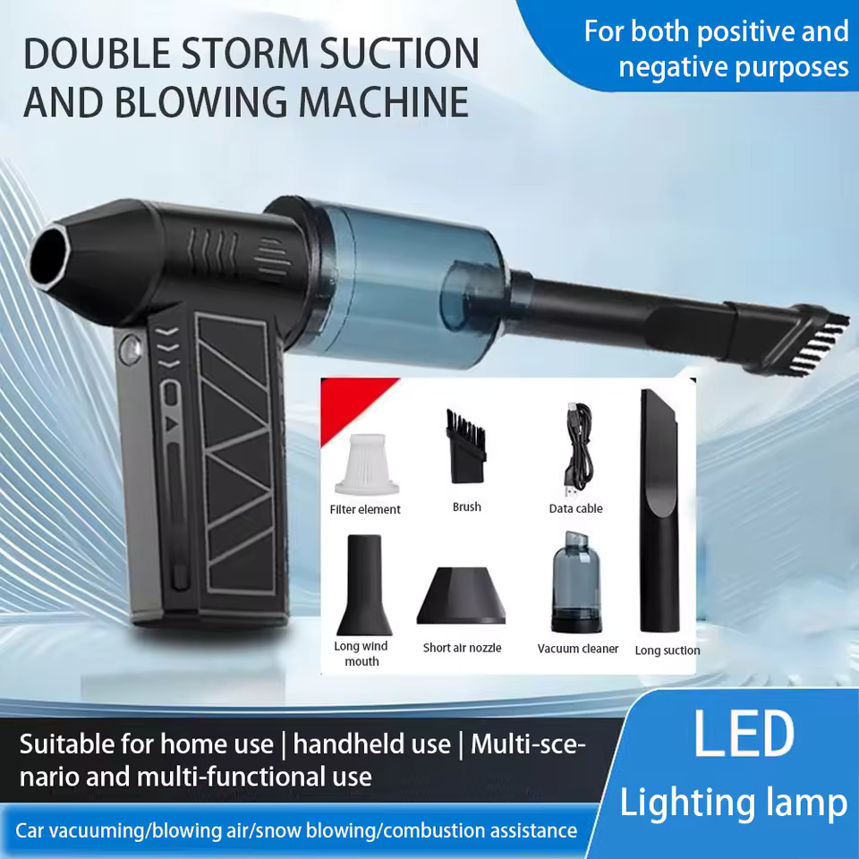 Mini Jet Fan Brushless Turbine Vacuum + Blour Portable Cleaning Device - Compact Brushless Mini Jet Fan Vacuum + Blour For Quick And Efficient Cleaning Tasks - Image 2