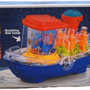 Gear Ship Bump and Go Toy for Kids with 3D Lights, Music &...