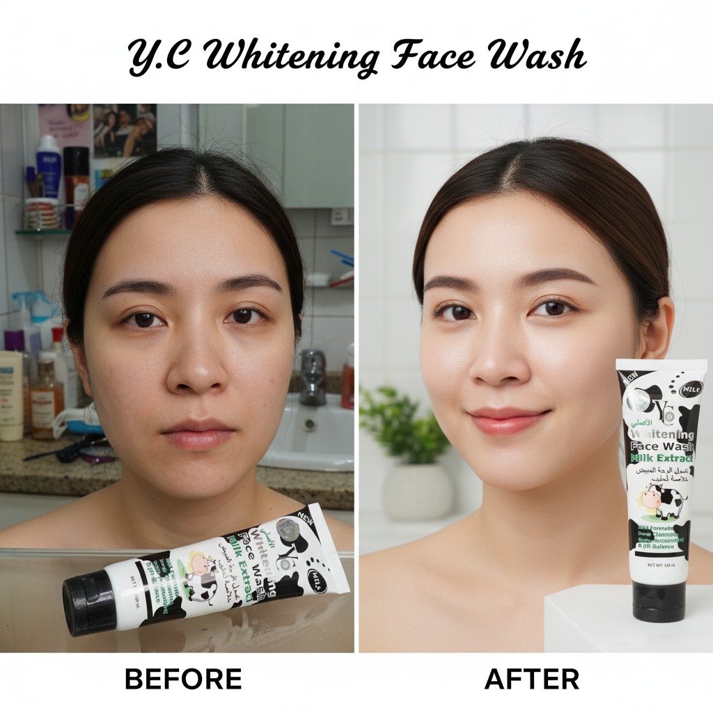 YC Whitening Face Wash 100ml | Deep Cleansing Brightening Formula | Removes Dirt, Oil, And Impurities For Soft, Smooth, And Glowing Skin - Image 3