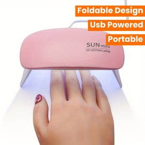 UV Led Lamp For Nails 6W Nail Lamp Light With Timer Mini Premium...