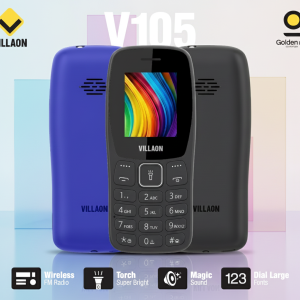 Villaon V105 Dual SIM Feature Phone – Ultra-Bright Torch,...