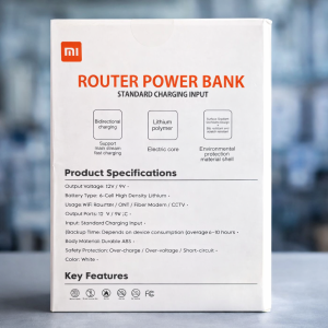 Mi Router Power Bank UPS – 12V/9V WiFi Router Backup Battery...