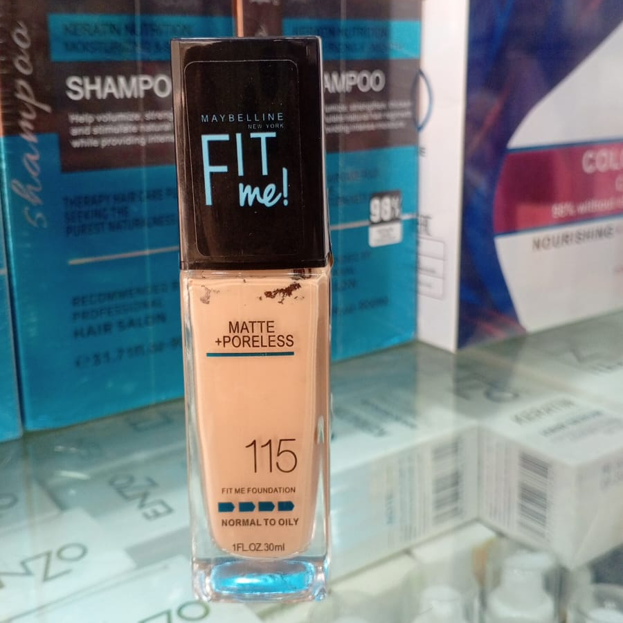 Fit Me Matte And Poreless Liquid Foundation 115 Ivory For Daily Makeup And Natural Look - 30ML - Image 3