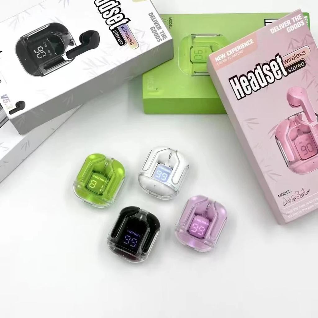 3.1 Professional Air 31 Tws Transparent Earbuds Bluetooth 5.3v (random color ) - Image 3
