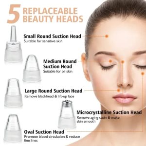 Face Vacuum Blackhead Remover Pore Cleaner | Electric Deep...
