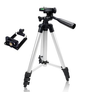 Adjustable Tripod Stand for Mobile Phones and Cameras with...