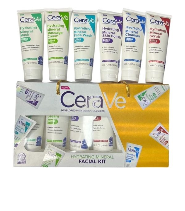 Pack of 06 CeraVe Hydrating Mineral Facial Kit | Best Quality Hydrating Mineral Facial Kit - Image 3