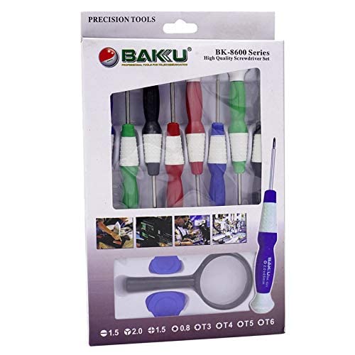 Baku 11 Pcs BK- 8600 Stainless Steel Precision Screwdriver Tool Kit Set For Mobile Laptop Repairing - Image 4