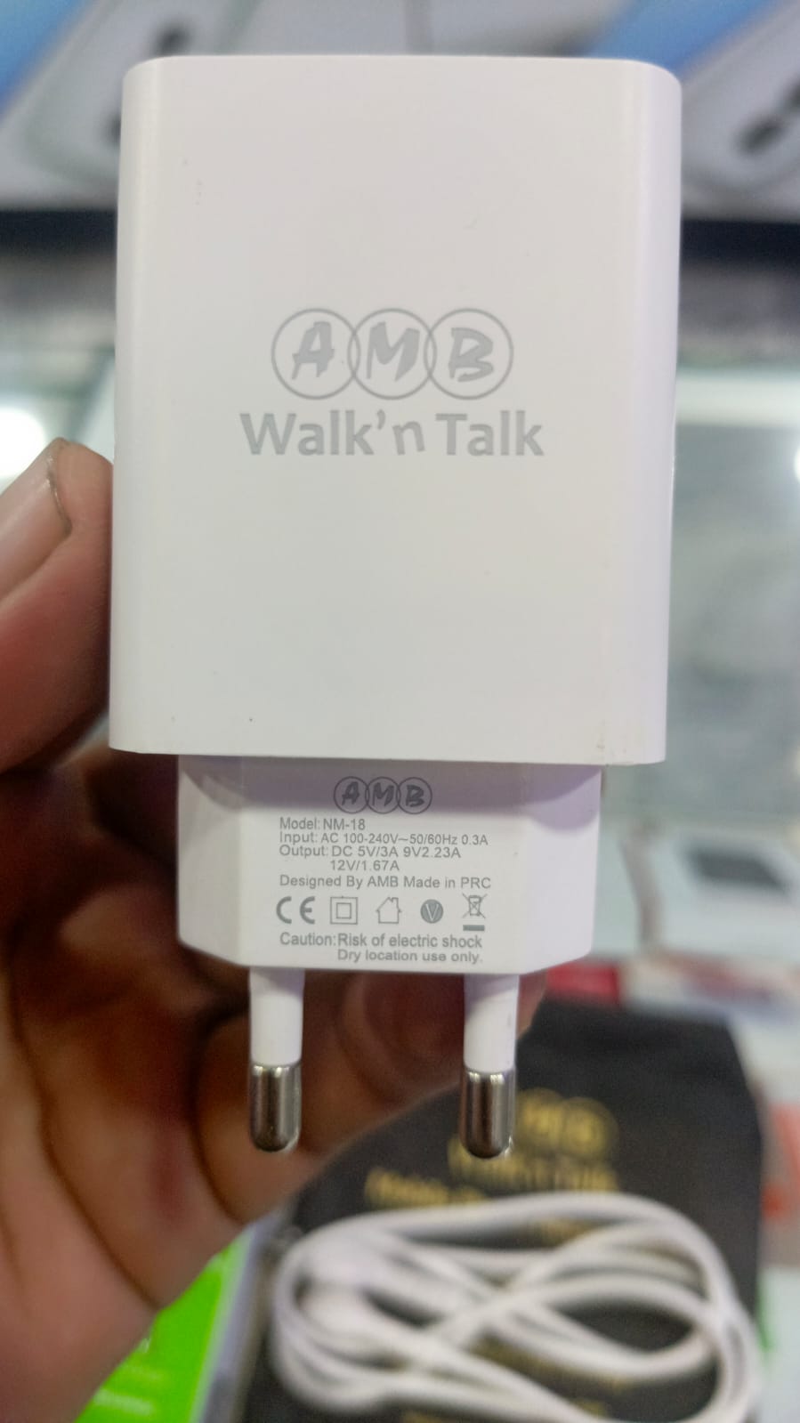 AMB Walk’n Talk 22.5W Super Fast Charger NM-18 – Quick Charge & Smart Power Delivery Adapter with Built-in Safety System, FCC/CE/RoHS Certified - Image 2