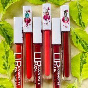 6 Pcs High Pigmented Matte Finish Lip Gloss - Multicolor...