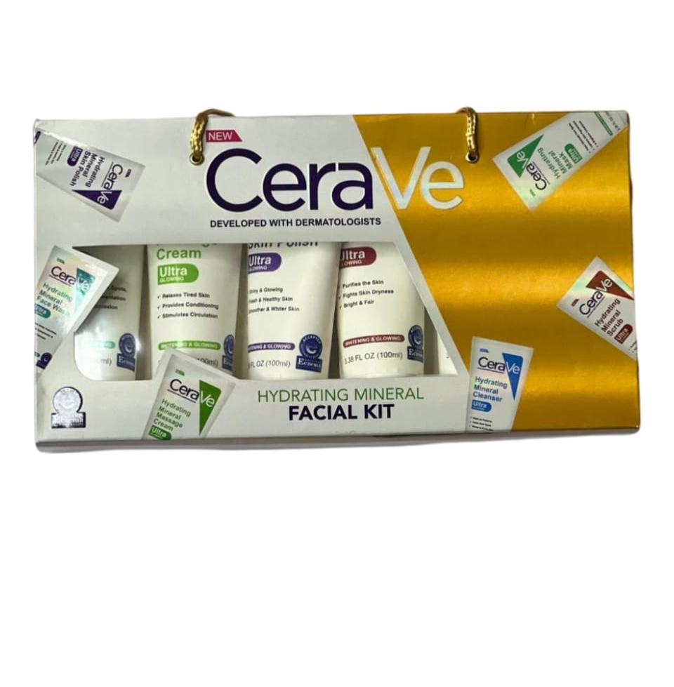 Pack of 06 CeraVe Hydrating Mineral Facial Kit | Best Quality Hydrating Mineral Facial Kit - Image 2