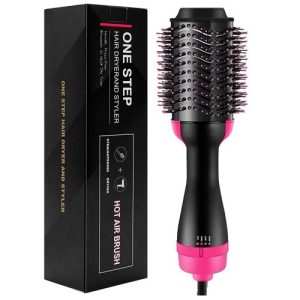 3-in-1 One Step Hot Air Brush Hair Dryer & Styler – Drying,...