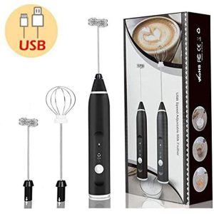 2 in 1 Coffee Beater Rechargeable Smooth Mixing Easy Use Compact...