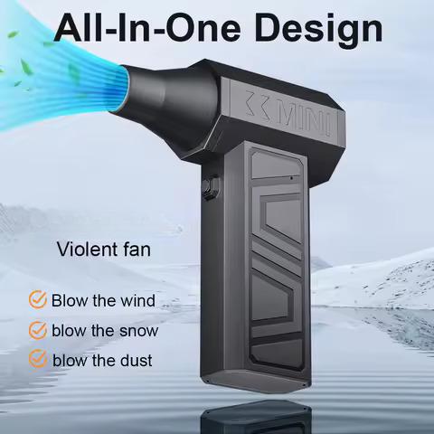 Mini Jet Fan Brushless Powerful Violent Fan Compact Portable Design - Image 2